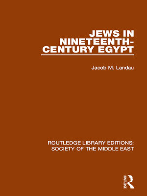 cover image of Jews in Nineteenth-Century Egypt